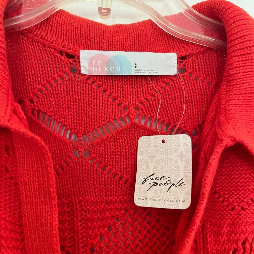 Free People NWT crochet maxi dress Sz Small - Picture 3 of 5